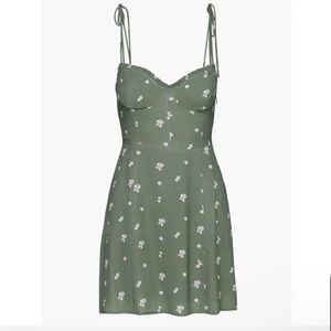 Aritzia Wilfred Sweetheart Bustier Fable Mini Dress